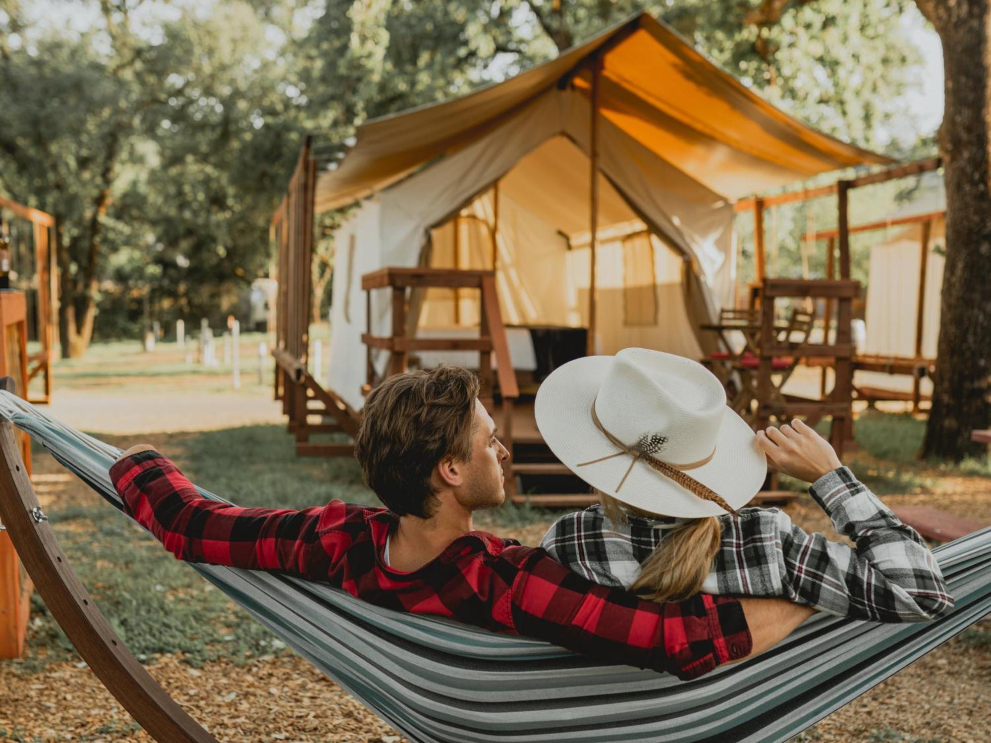 ホテル Wildhaven Sonoma Glamping ヒールズバーグ エクステリア 写真
